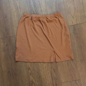 Brown mini skirt